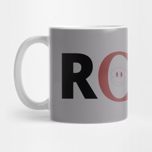 Rock With Smiley Faces Mug